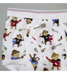 兒童純棉內褲(三角褲)-搖滾猴子