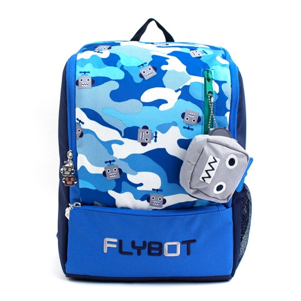 韓國winghouse機器人FLYBOT背包 / A4書包-藍色迷彩