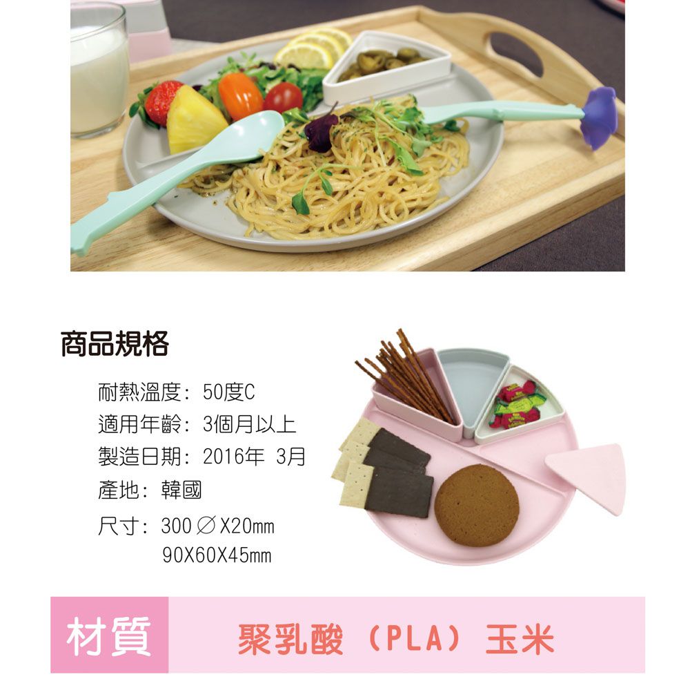 韓國製可可艾莉COCONORY蛋糕造型餐盤組