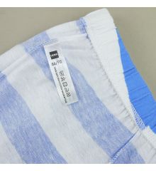 【特價】HEMA全棉薄長褲-淺藍寬條紋
