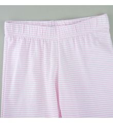 【特價】HEMA全棉薄長褲-粉紅細條紋
