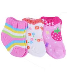 新生兒女寶寶襪(一組三雙)