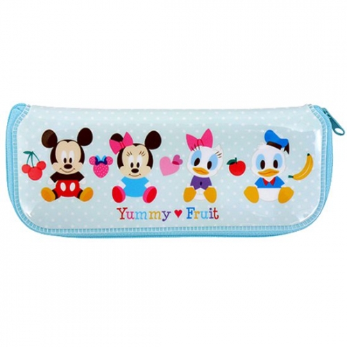 韓國製Disney BABY餐具袋/筆袋/文具袋(藍)