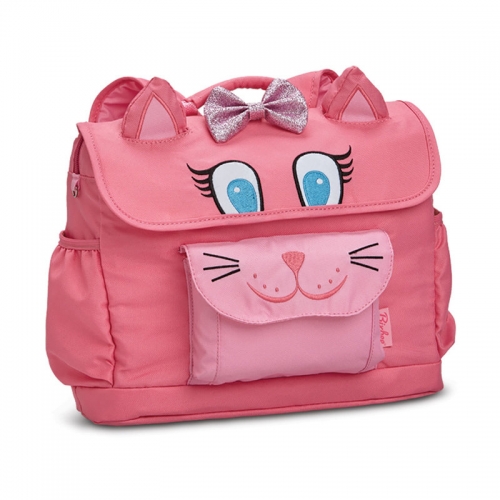 美國Bixbee3D動物童趣系列-甜美粉貓咪背包【小童】