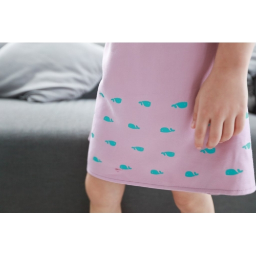(小童洋裝) 鯨魚花邊洋裝-紫