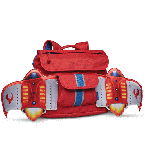 美國Bixbee飛飛童趣系列-火鳥紅噴射機背包【小童】