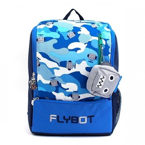 韓國winghouse機器人FLYBOT背包 / A4書包-藍色迷彩