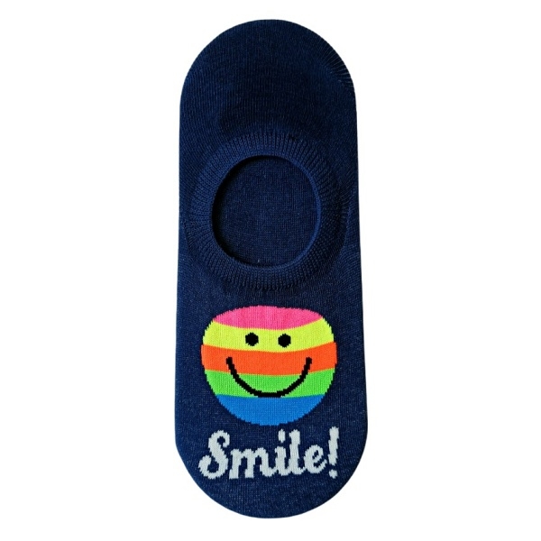 韓國製隱形襪大人款-彩虹微笑