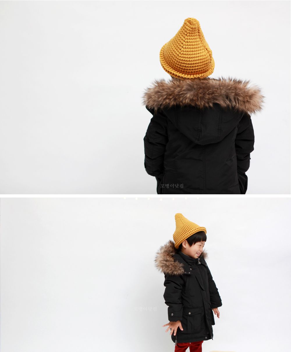 【特價】韓國保暖長版外套BANILLA STORY-黑