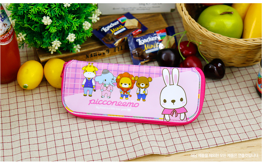 韓國製餐具袋/筆袋/文具袋-小兔子