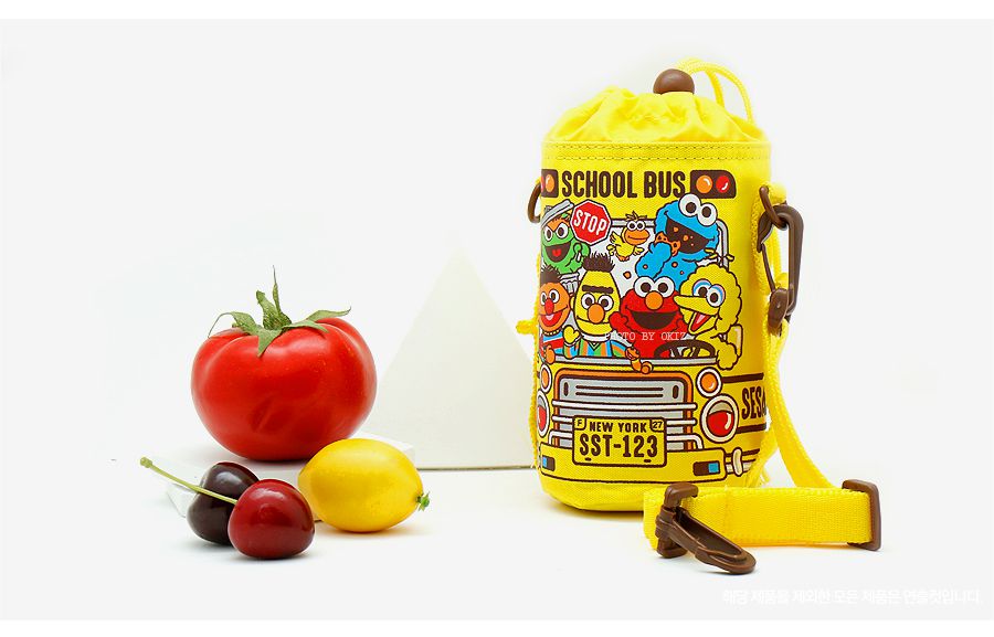 韓國製Sesame Street芝麻街 水壺袋