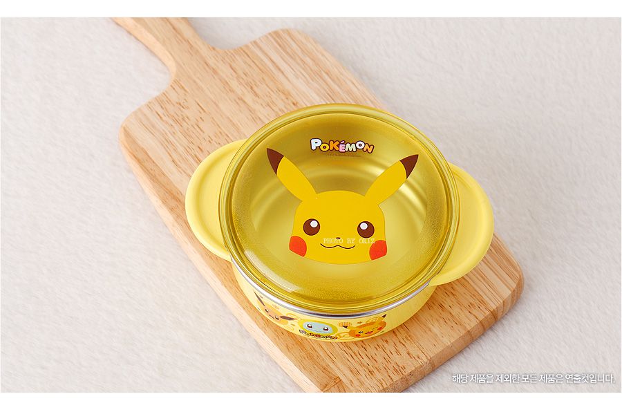 韓國製 pokemon寶可夢 不鏽鋼碗(350ml)-附蓋