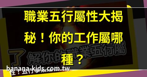 職業五行屬性
